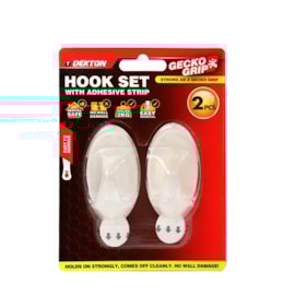 Dekton Geckogrip Hook Set 2Pc Clear Dekton Geckogrip Hook Set 2Pc Clear
