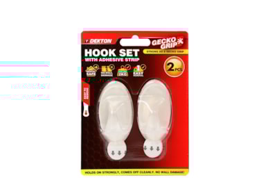 Dekton Geckogrip Hook Set 2Pc Clear