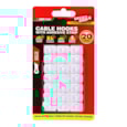 Dekton Geckogrip White Cable Hooks 20Pc