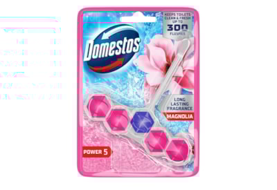 Domestos Power 5 Toilet Block Magnolia 55g Domestos Power 5 Toilet Block Magnolia 55g