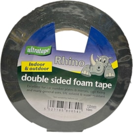 Ultratape Rhino Double Sided Foam Tape 12mm x 10m Ultratape Rhino Double Sided Foam Tape 12mm x 10m