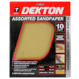 Dekton Assorted Sandpaper 230mm x 280mm 10 Sheets Dekton Assorted Sandpaper 230mm x 280mm 10 Sheets