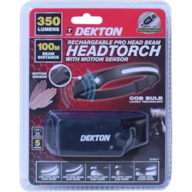 Dekton Pro Light Led Rechargeable Head Torch (DT50517)