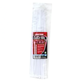 Dekton White Cable Ties 4.8mm x 380mm 30s Dekton White Cable Ties 4.8mm x 380mm 30s