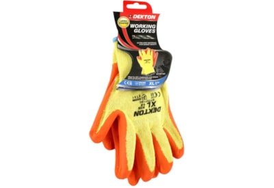 Dekton Orange/cream Working Glove Latex 10/xl Dekton Orange/cream Working Glove Latex 10/xl