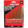 Dekton 13 Piece 1/4" Shank Hss Drill Set 1.5mm-6 Dekton 13 Piece 1/4" Shank Hss Drill Set 1.5mm-6