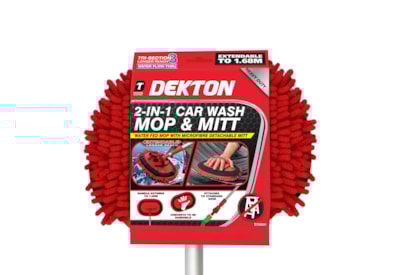 Dekton 2 In 1 Car Wash Mop & Mitt Dekton 2 In 1 Car Wash Mop & Mitt