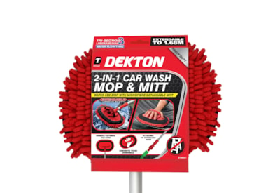 Dekton 2 In 1 Car Wash Mop & Mitt (DT86005)