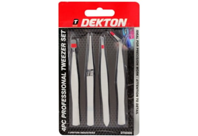 Dekton 4pc Tweezers Set (DT95900)