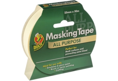 Duck Tape All Purpose Masking Tape 25mm x 50m Duck Tape All Purpose Masking Tape 25mm x 50m