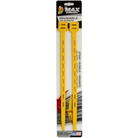 Duck Max Reusable Tie Strap 2pk Yellow 14" (287653)