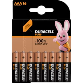 Duracell 100% Aaa Batteries 16s (MN2400B16PLUS)