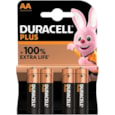 Duracell 100% Aa Batteries 4s (MN1500B4PLUS)