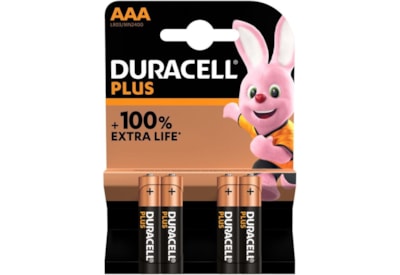 Duracell 100% Aaa Batteries 4s (MN2400B4PLUS)