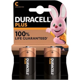 Duracell 100% C Batteries 2s (MN1400B2PLUS)