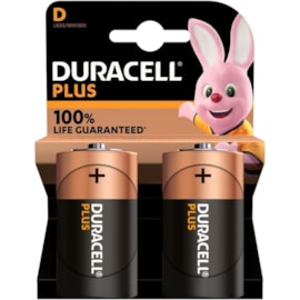 Duracell 100% D Batteries 2s (MN1300B2PLUS)