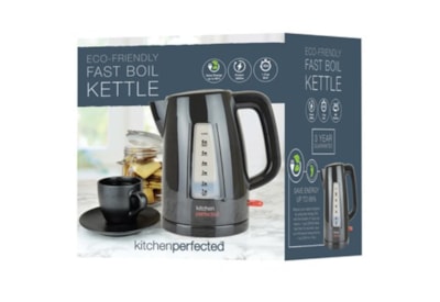 Kitchenperfected Eco-Friendly 3Kw Fast Boil Cordless Kettle - Black