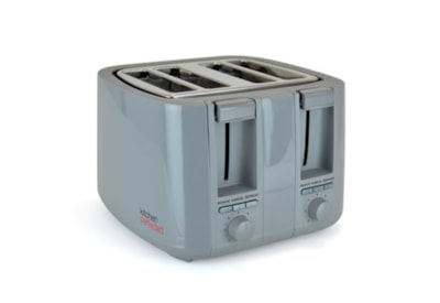 Kitchenperfected 4 Slice Extra-Wide Slot Toaster - Grey