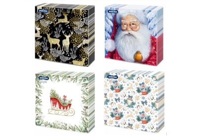 Paloma Xmas Napkins Assorted 33cm 3ply 20's Paloma Xmas Napkins Assorted 33cm 3ply 20's