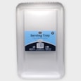 Serving Tray Reusable Clear Plastic Large  46Cm X 28.5Cm