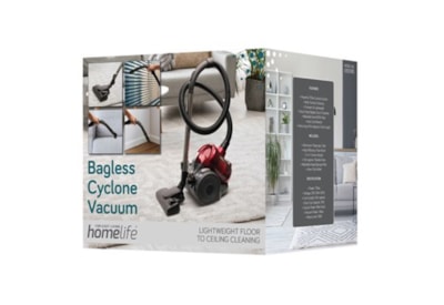 Homelife 800W Bagless Corded Cyclone Vacuum - Red Homelife 800W Bagless Corded Cyclone Vacuum - Red