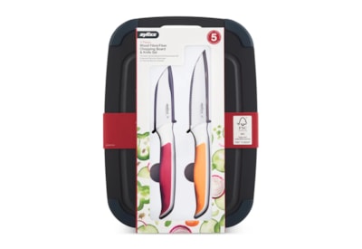 Zyliss Wood Fibre Board & 2pc Knife Set Zyliss Wood Fibre Board & 2pc Knife Set