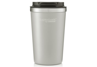 Thermos Thermocafe Flip Lid Travel Tumbler Stone Grey 340ml Thermos Thermocafe Flip Lid Travel Tumbler Stone Grey 340ml