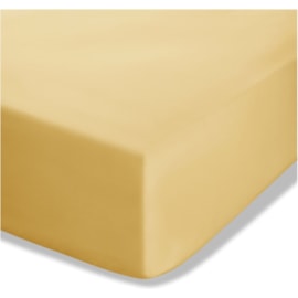 Fitted Percale Sheet Ochre King