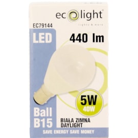Ecolight 5w Led B15 Golf Light Bulb Frosted Ecolight 5w Led B15 Golf Light Bulb Frosted