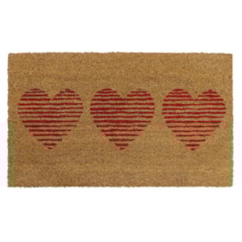 Jvl Latex Coir Mat Hearts 45x75 Jvl Latex Coir Mat Hearts 45x75