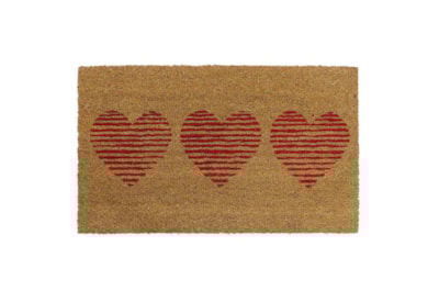 Jvl Latex Coir Mat Hearts 45x75 Jvl Latex Coir Mat Hearts 45x75