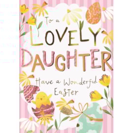 Ling Easter Daughter Chicks & Flowers Typographic