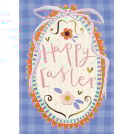 Ling Easter Scalloped Edge Egg With Bow Ling Easter Scalloped Edge Egg With Bow