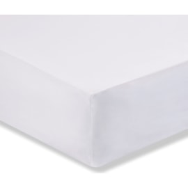 180tc Egyptian Cotton Fitted Sheet White King (BD/57496/R/KFD/WH)