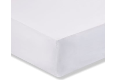 180tc Egyptian Cotton Fitted Sheet White Single (BD/57496/R/SFD/WH)