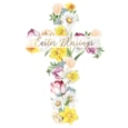 Ling Design Floral Cross Easter Card (EIIA0164)