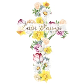 Ling Design Floral Cross Easter Card (EIIA0164)