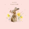 Hare & Butterfly Easter Card (EIIA0171)