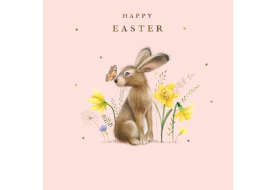 Hare & Butterfly Easter Card (EIIA0171)