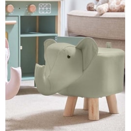 Elephant Footstool - Sage