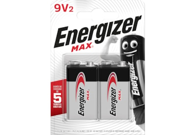 Energizer Max 9v Batteries 2s (ENER6LR61B2MAX)