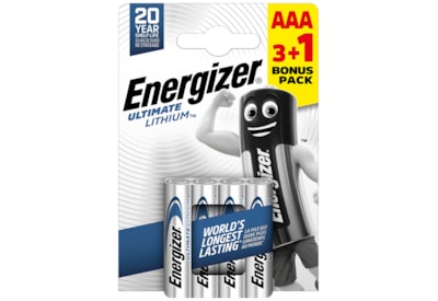Energizer Ultimate Lithium Aaa 3 +1 Energizer Ultimate Lithium Aaa 3 +1