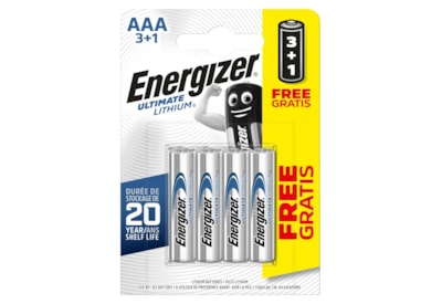 Energizer Ultimate Lithium AAA 3 +1 Energizer Ultimate Lithium AAA 3 +1