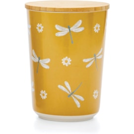 Cooksmart English Meadow Bamboo Canister Mustard Cooksmart English Meadow Bamboo Canister Mustard