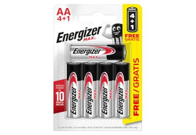 Energizer Max Aa Batteries 4+1 (ENERLR6B4-1FREEMAX)