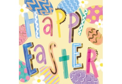 Ling Easter Painterly Type With Patterned Eggs Ling Easter Painterly Type With Patterned Eggs