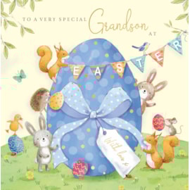 Ling Grandson Easter Egg Fun