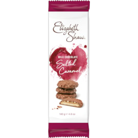 Elizabeth Shaw Milk Chocolate Salted Caramel Biscuits 140g (G1025)