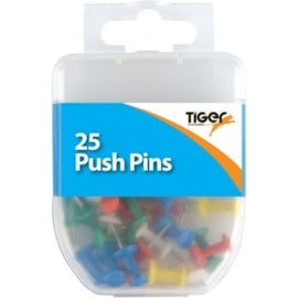 Tiger Essential 25 Push Pins