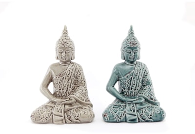 Sifcon Crackled Buddha Ornament Small 21cm (ET0010)